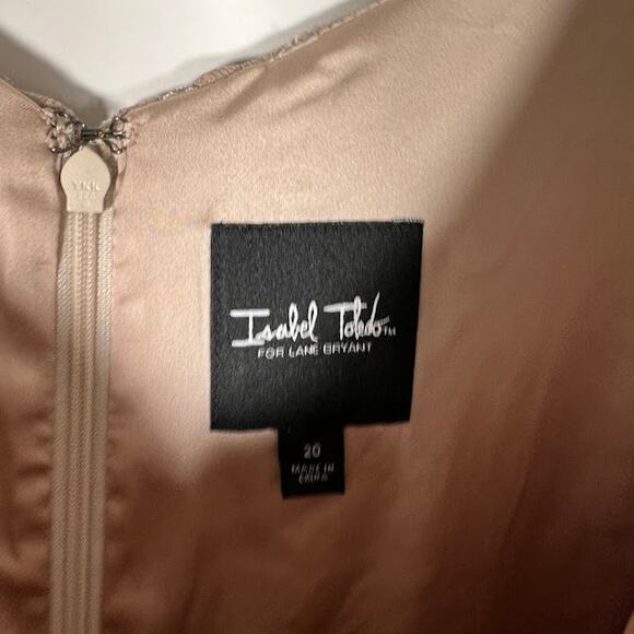 Isabel Toledo x Lane Bryant Tweed Boucle Lace Dress 20 Formal Ruffle Skirt - Picture 8 of 9